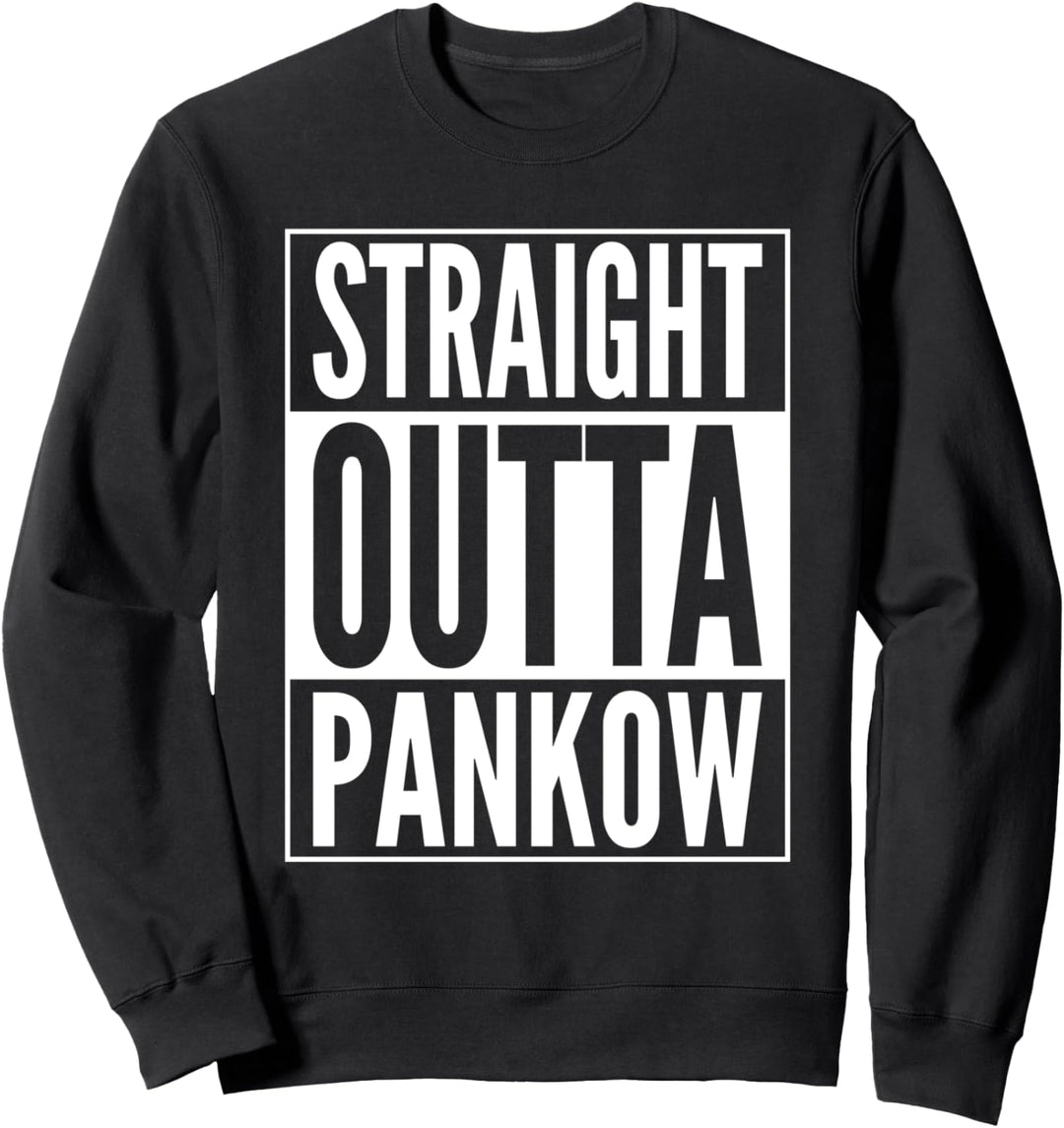 Straight Outta Pankow Stadtteil in Berlin Weisses Design Sweatshirt