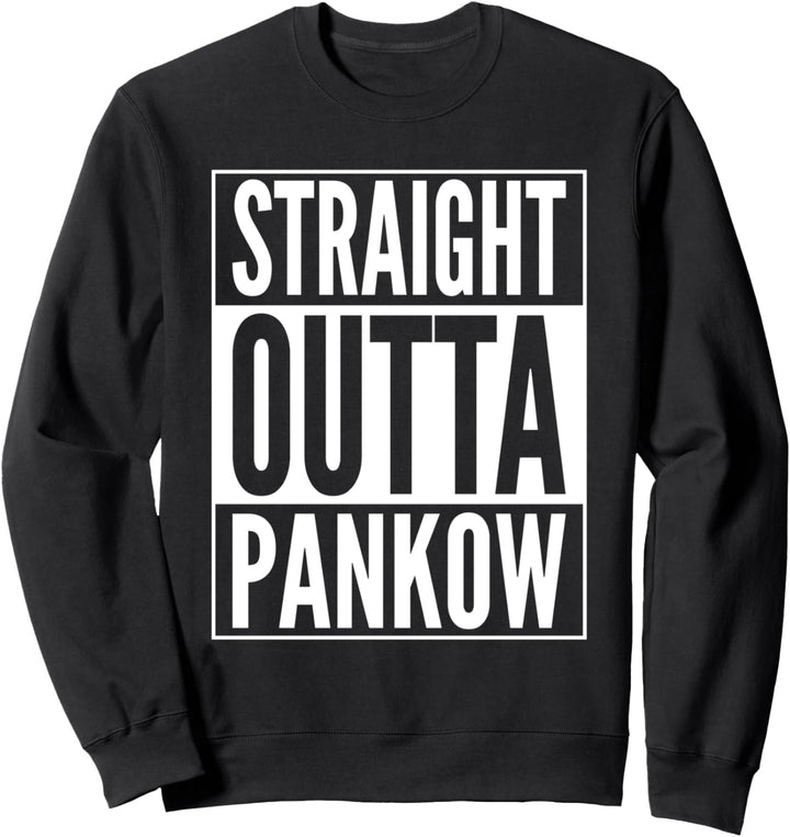 Straight Outta Pankow Stadtteil in Berlin Weisses Design Sweatshirt