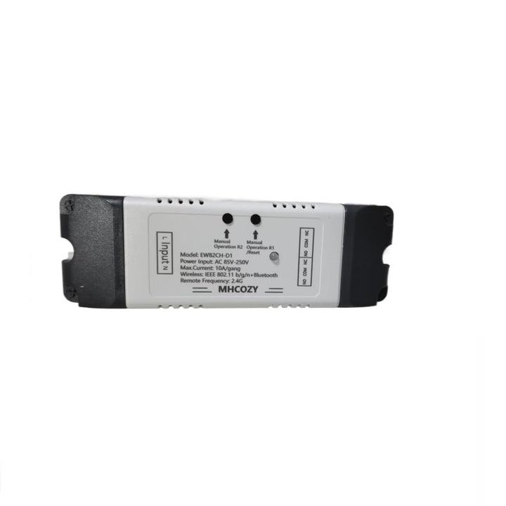 MHCOZY 2 Kanal WiFi RF Wireless Switch Relais, Inching Selbstsperrender Interlock Modus, Ewelink App
