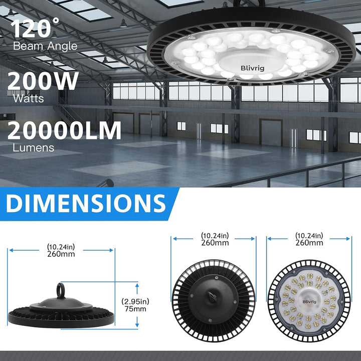 LED Strahler Industrielampe,UFO LED Werkstattlampe IP65 LED High Bay Licht, UFO LED Werkstattlampe 6