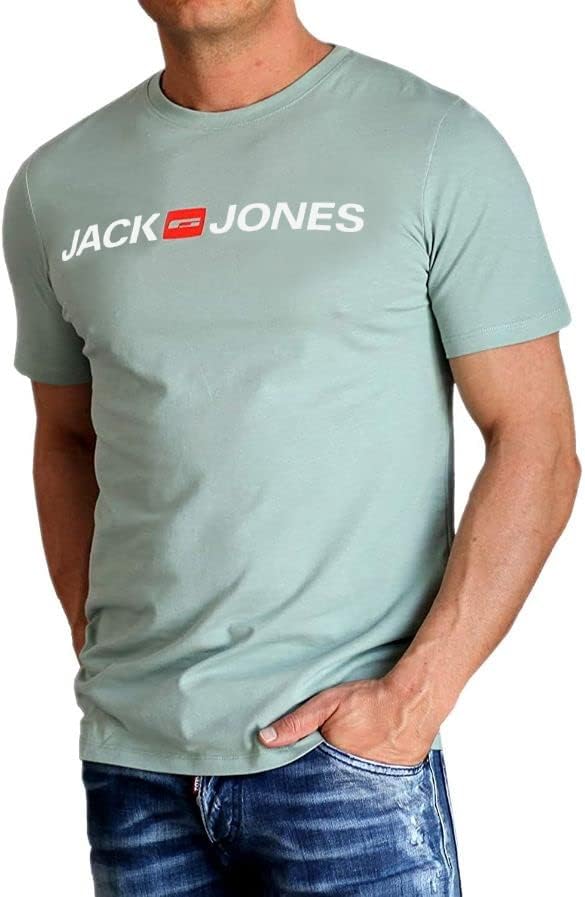 JACK & JONES Herren 5er-Set T-Shirts in verschiedenen Styles, Prints und Farben aus Baumwolle 3XL Sl