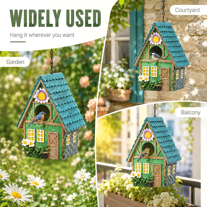 Vogelhaus zum Aufhängen, Nistkasten für Vögel,Vogelfutterhäuschen