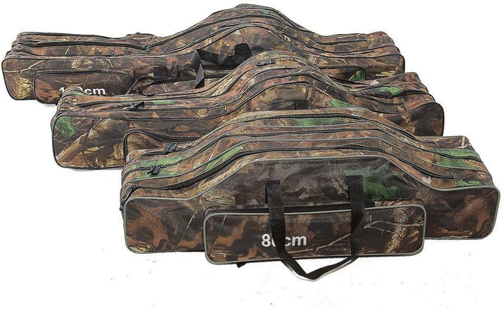 KANANA Angeltasche Rutentasche Rutenfutteral Angelkoffer Anglertasche Tasche (3fach) 70cm