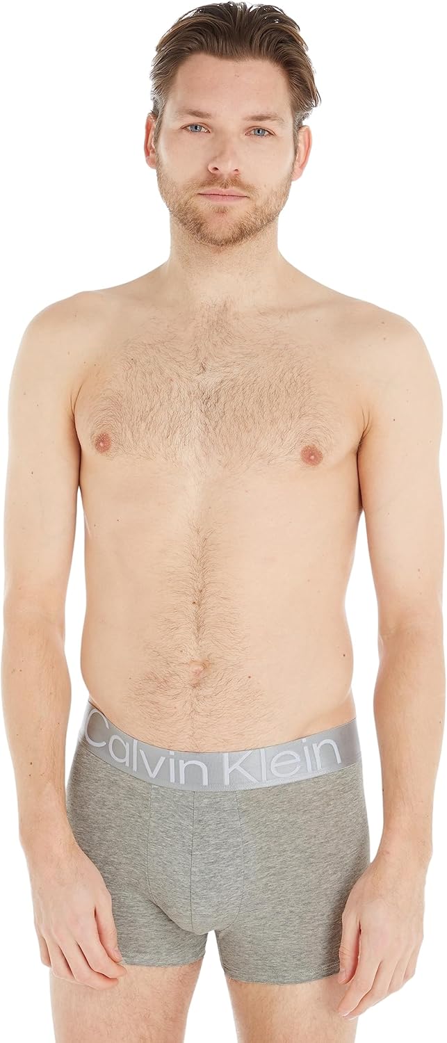 Calvin Klein 3er-Pack NB1799A Boxershorts für Herren XS Mehrfarbig (Black/ White/ Grey Heather), XS