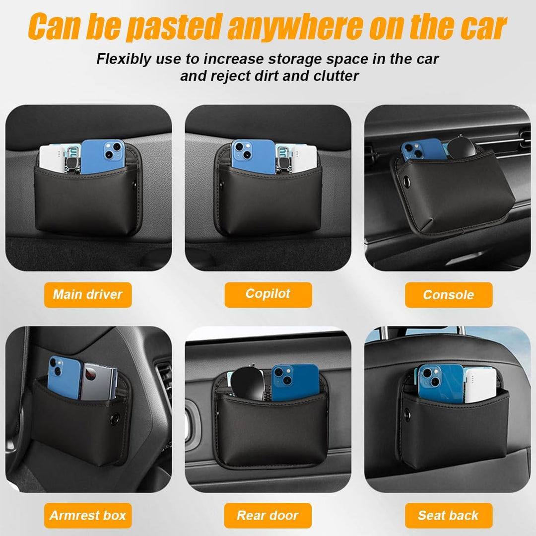 Auto Seite Aufbewahrungsbox, Universell Auto Seitentaschen Organisator, Multifunktionale Leder Sitz