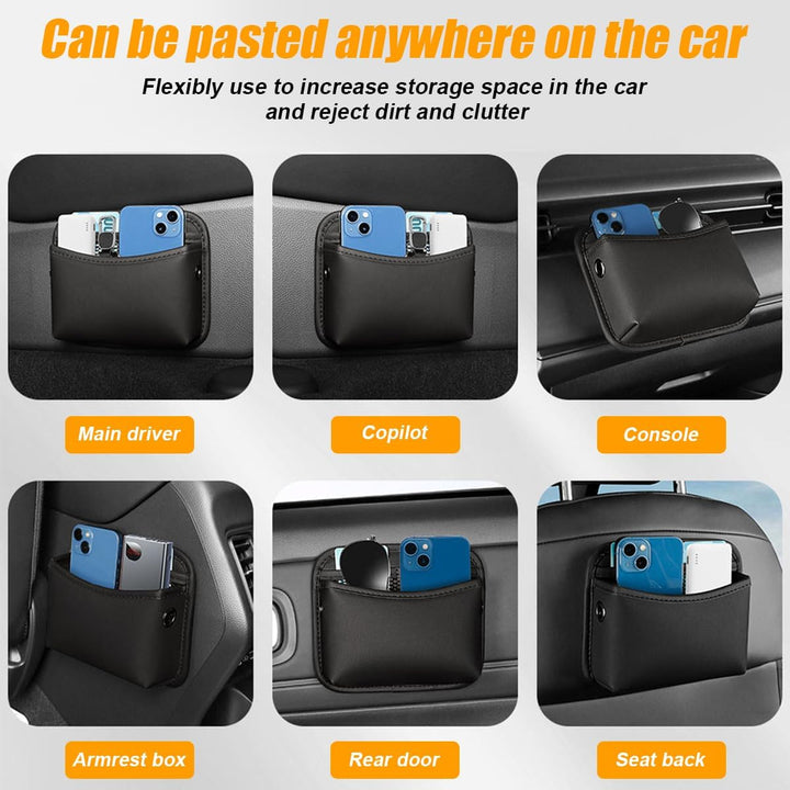 Auto Seite Aufbewahrungsbox, Universell Auto Seitentaschen Organisator, Multifunktionale Leder Sitz
