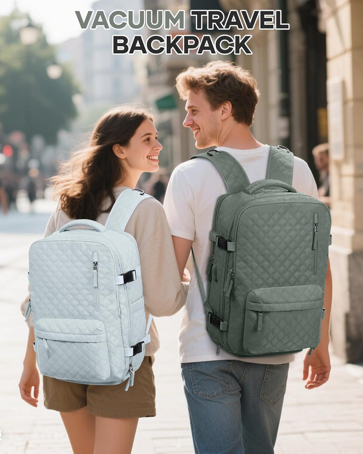 BJLFS Vakuum Rucksack Handgepäck Flugzeug Ryanair 40x20x25 Rucksack mit pumpe Airback-Handgepäck Dam