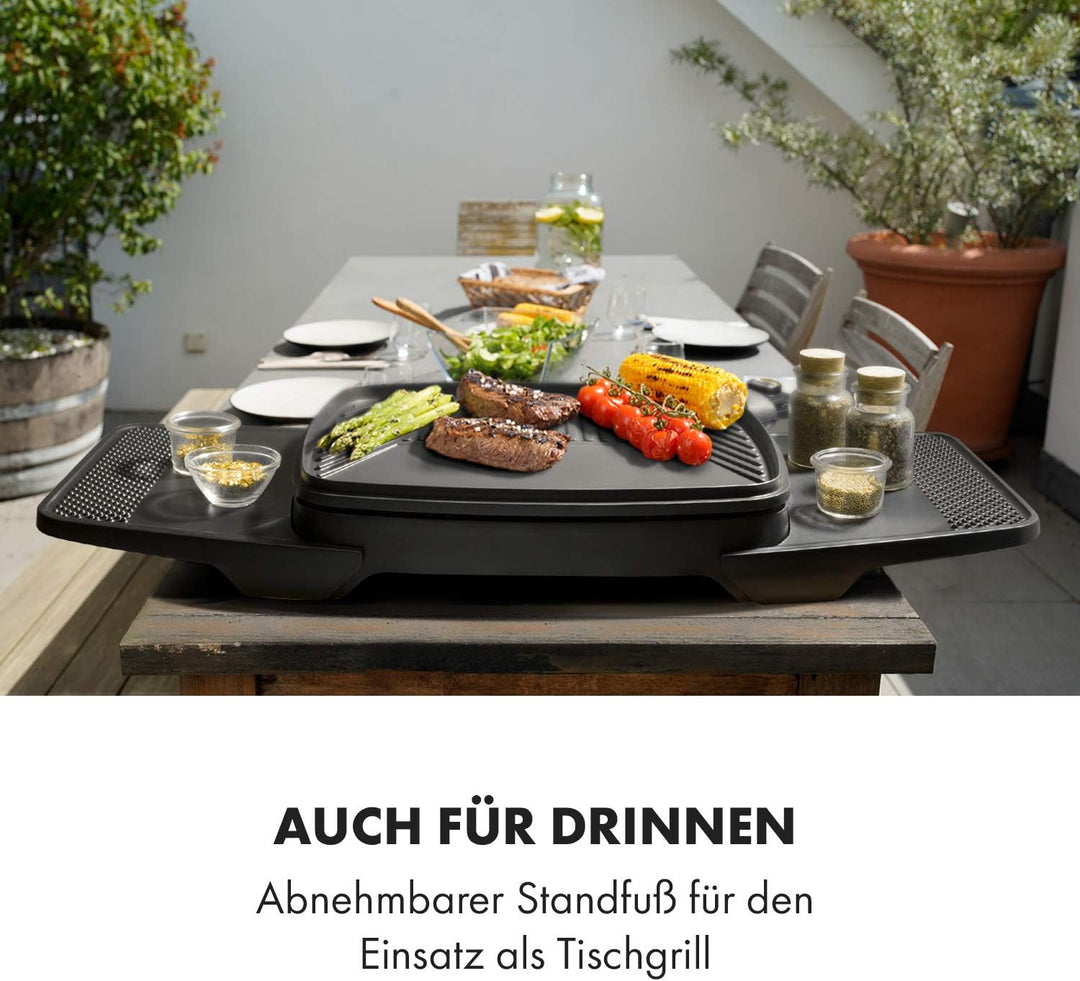 Klarstein Gatsby Elektrogrill Standgrill Tischgrill, Leistung: 2000 W, EasyGrill Concept, Grillfläch