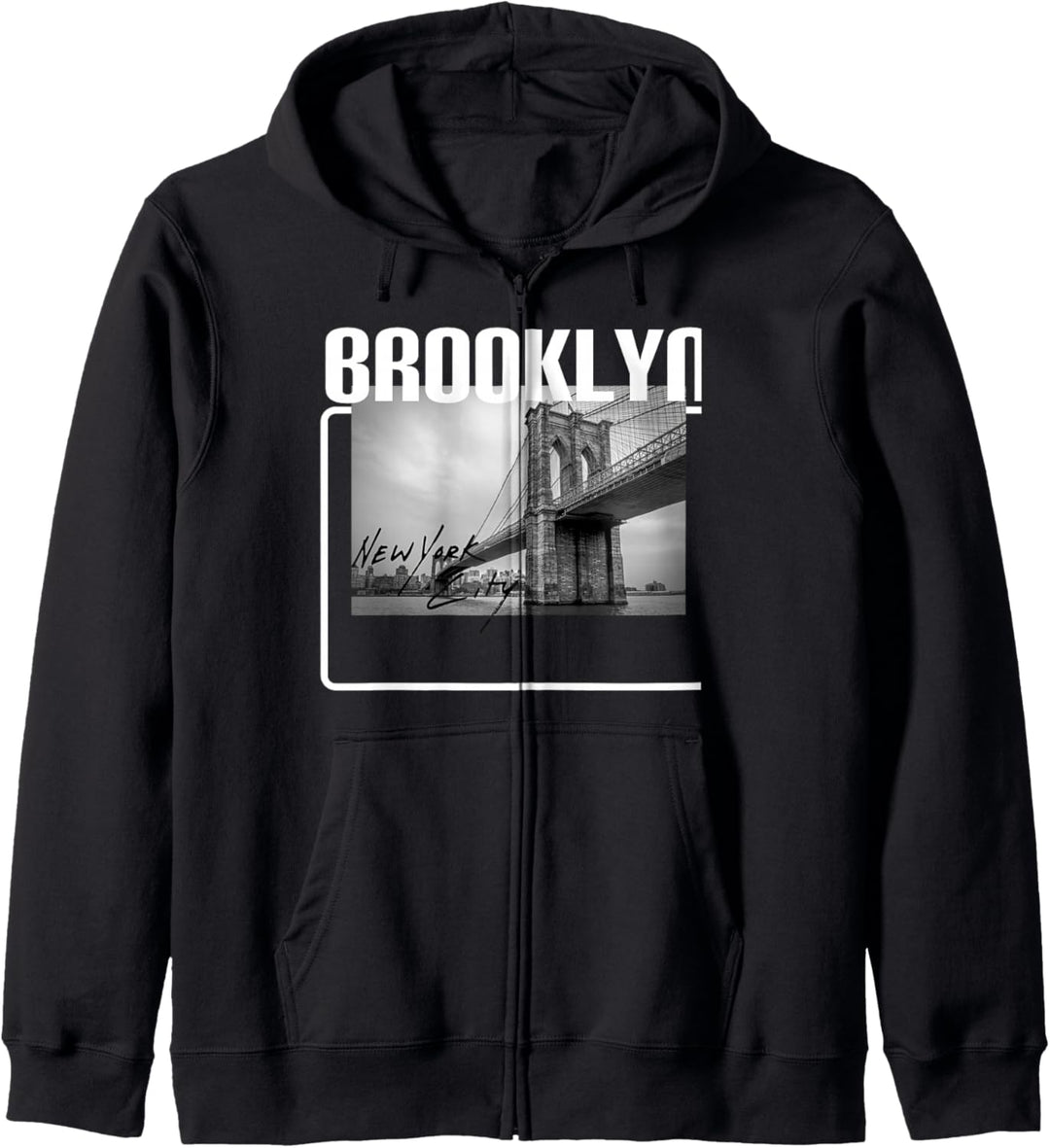 New York City Retro Brooklyn Bridge NYC - Brooklyn Kapuzenjacke