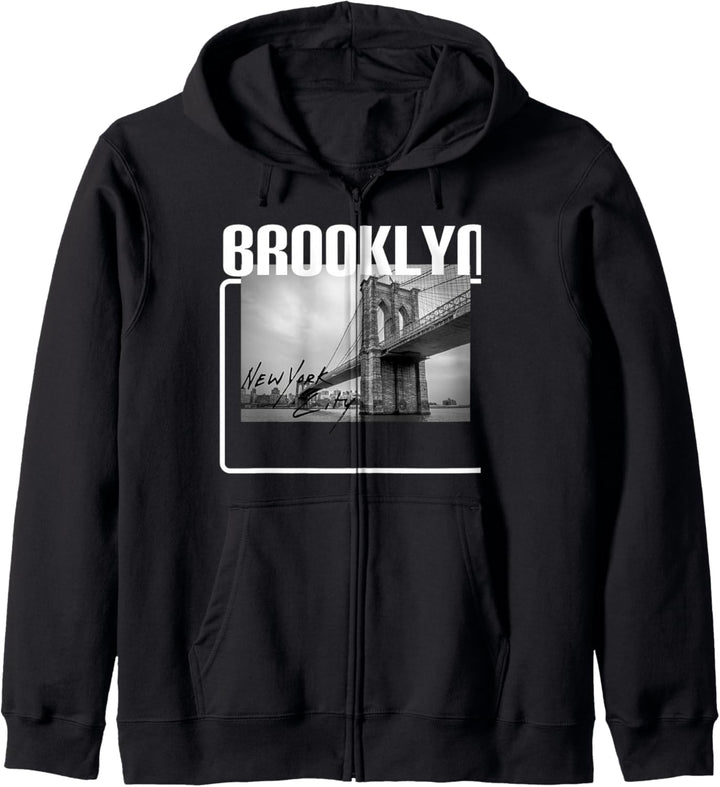 New York City Retro Brooklyn Bridge NYC - Brooklyn Kapuzenjacke