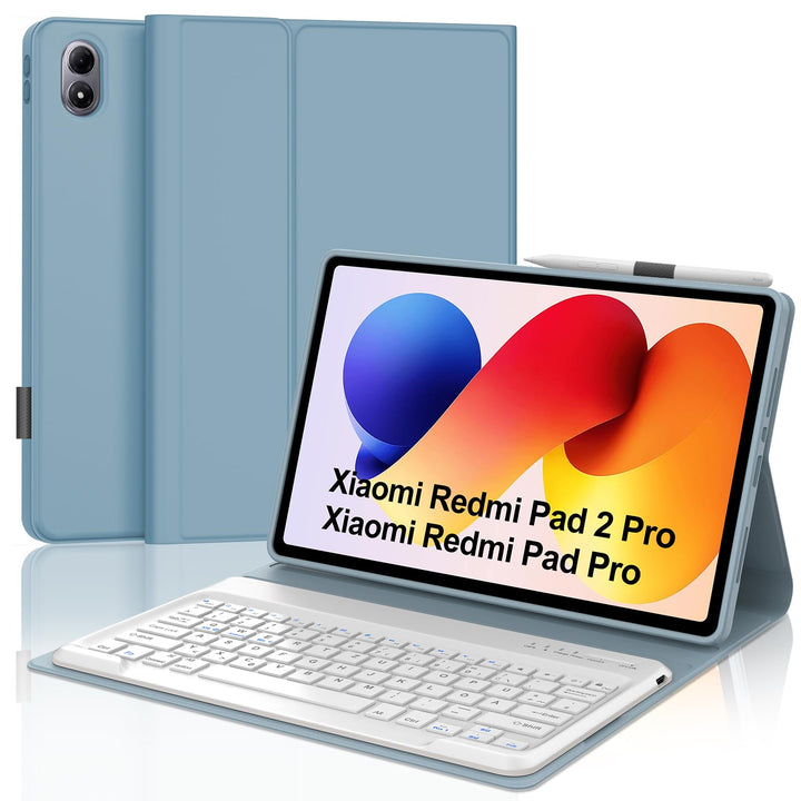 Tastatur Hülle für XIAOMI REDMI Pad 2 Pro 12.1"/Xiaomi Redmi Pad Pro 12.1", QWERTZ Deutsches Magneti