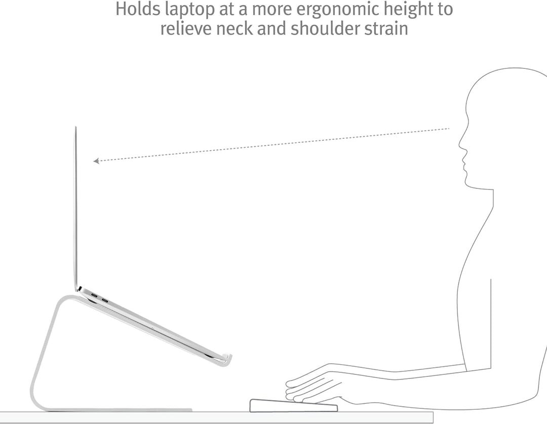 Twelve South Curve SE für MacBooks und Laptops | Aluminium Ergonomischer Desktop-Kühlständer für Zuh