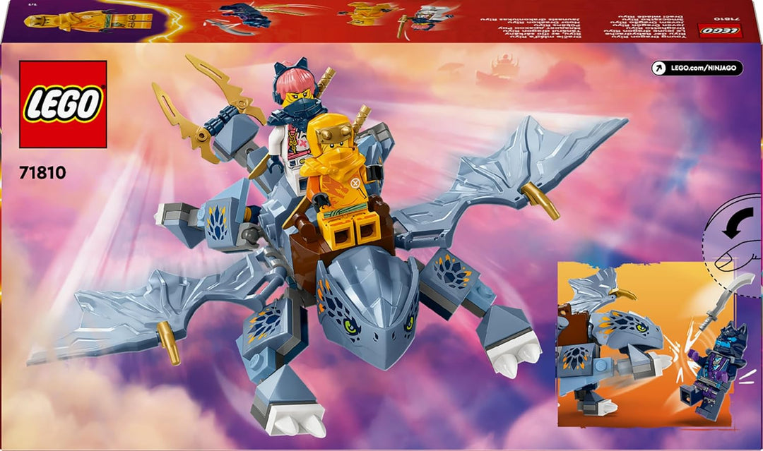 LEGO NINJAGO Riyu der Babydrache, Drachen-Spielzeug mit 3 Mini-Figuren, baubares Ninja-Spielzeug für