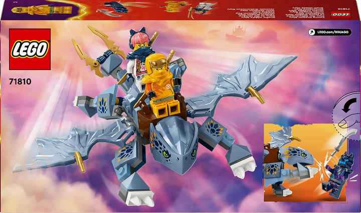 LEGO NINJAGO Riyu der Babydrache, Drachen-Spielzeug mit 3 Mini-Figuren, baubares Ninja-Spielzeug für