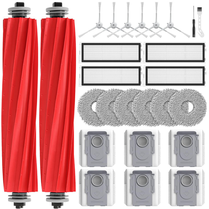 26 Pack Qrevo S Zubehör für Roborock Qrevo Pro/Qrevo S/Qrevo MaxV [Nicht für Qrevo] Staubsauger, 2 H
