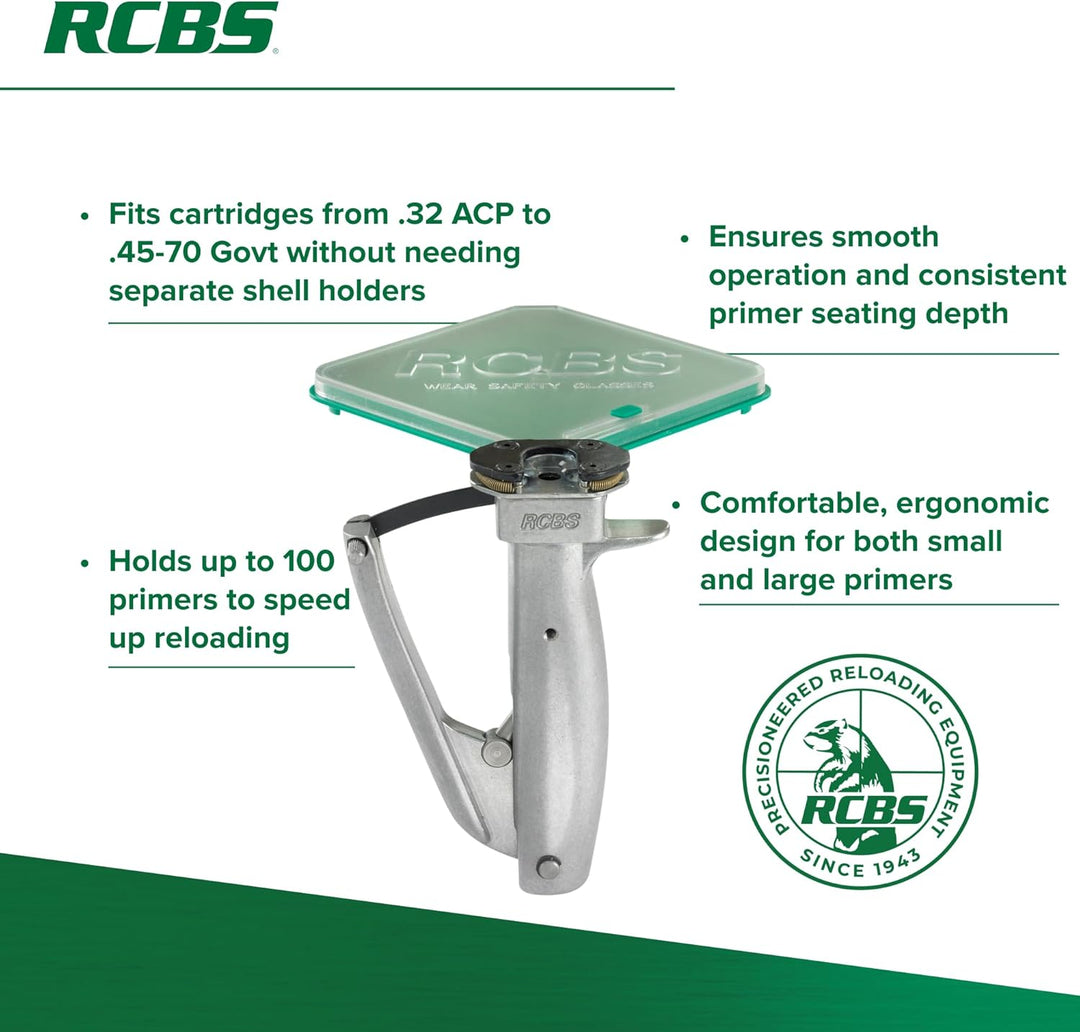 RCBS 90201 Universal Hand Priming Tool, Green Technische, Technische
