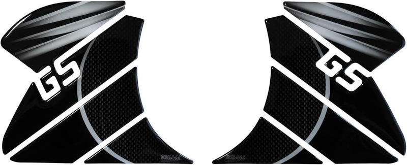 BIKE-label Seitentank Pad Carbon Grau kompatibel für BMW R 1200 GS Adventure 800263