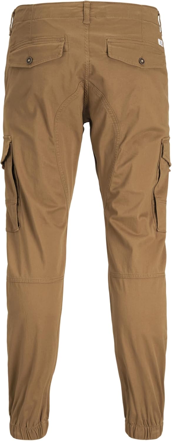JACK & JONES Male Cargo-Hose Slim Fit Cargo-Hose 27W / 32L Rubber, 27W / 32L Rubber