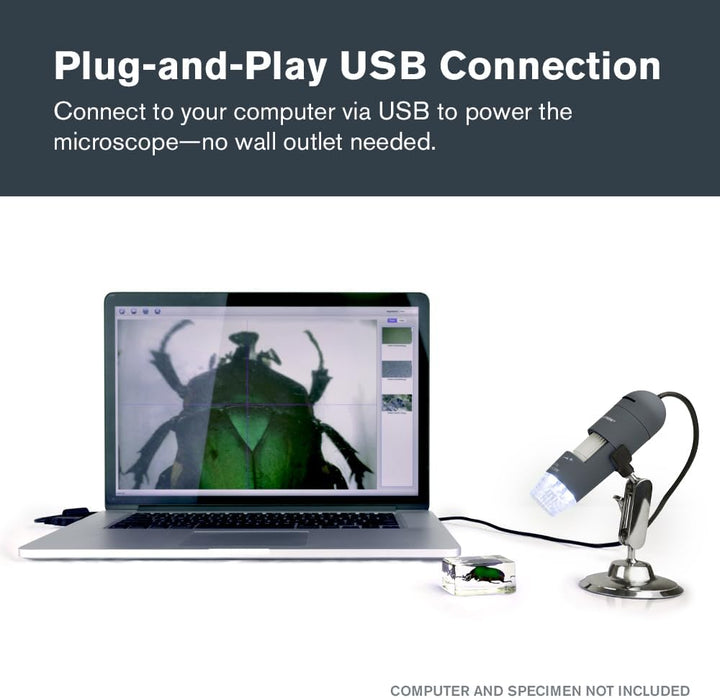 Celestron Deluxe Capture Your Discoveries 44302-C Handheld Digitalmikroskop, Grau Deluxe, Handgerät,