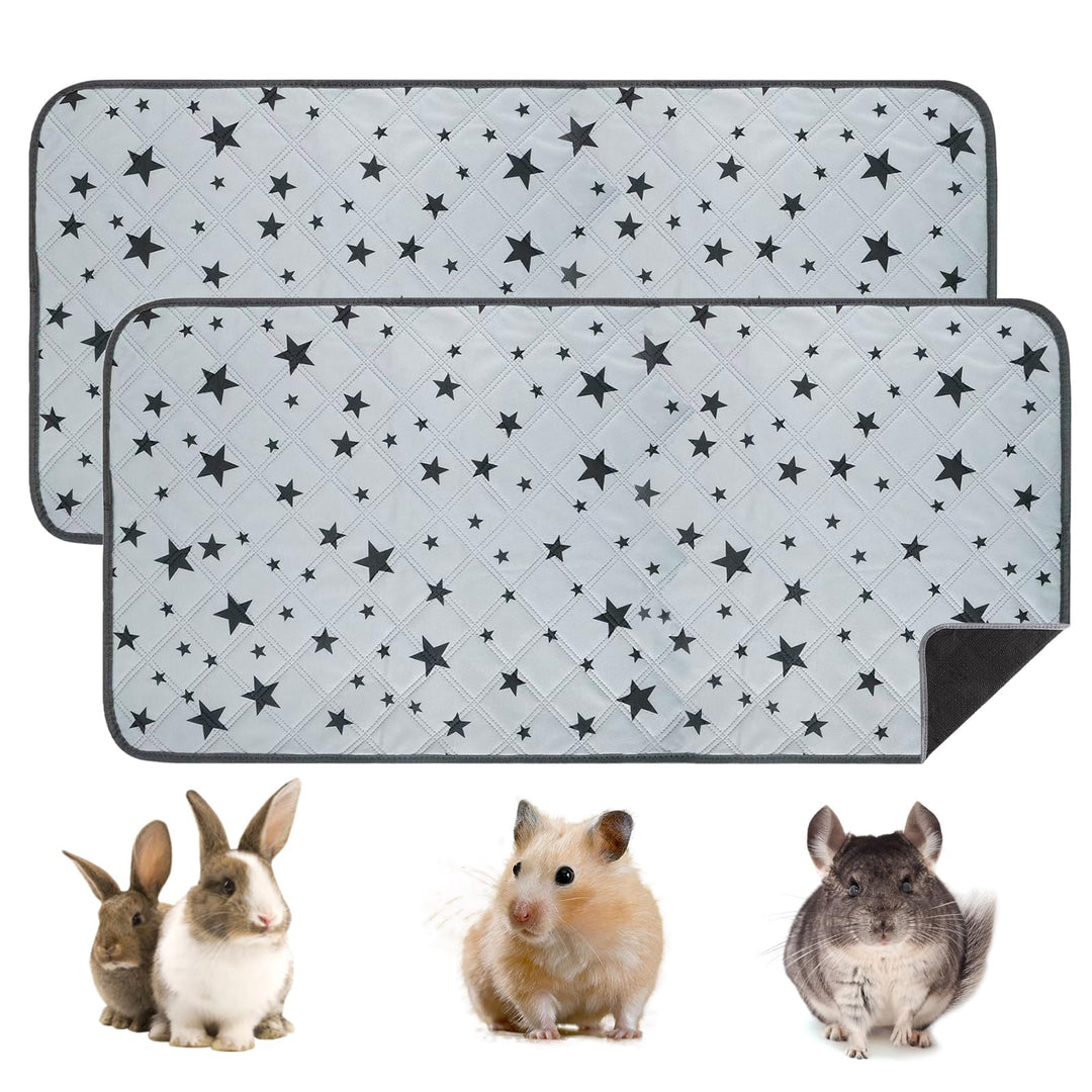 2 Stück 60*120CM Pipipads für Meerschweinchen, Meerschweinchen Unterlage Waschbar, Super Ssaugfähige