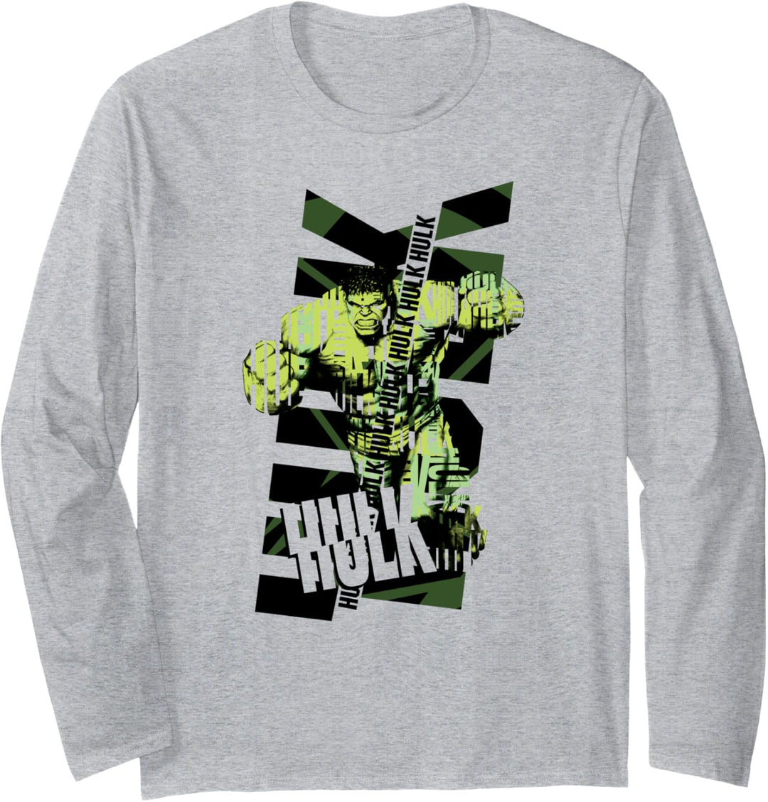 Marvel The Incredible Hulk Lettering Langarmshirt