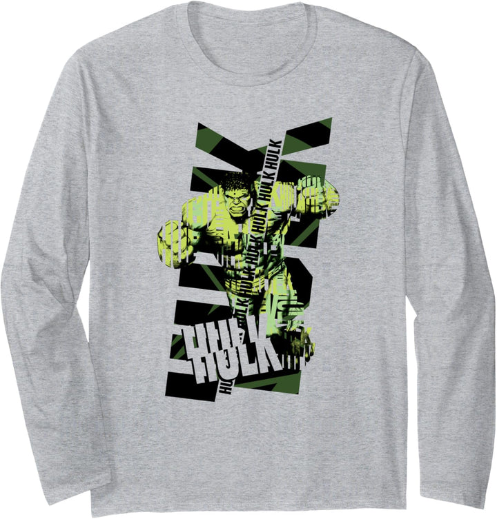 Marvel The Incredible Hulk Lettering Langarmshirt