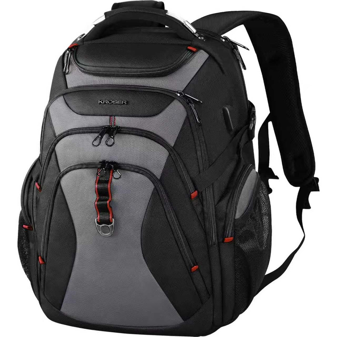 KROSER Laptop Rucksack 17,3 Zoll Reise XL Business Daypack Schwerlast Wasserdicht mit Hartgeschältem