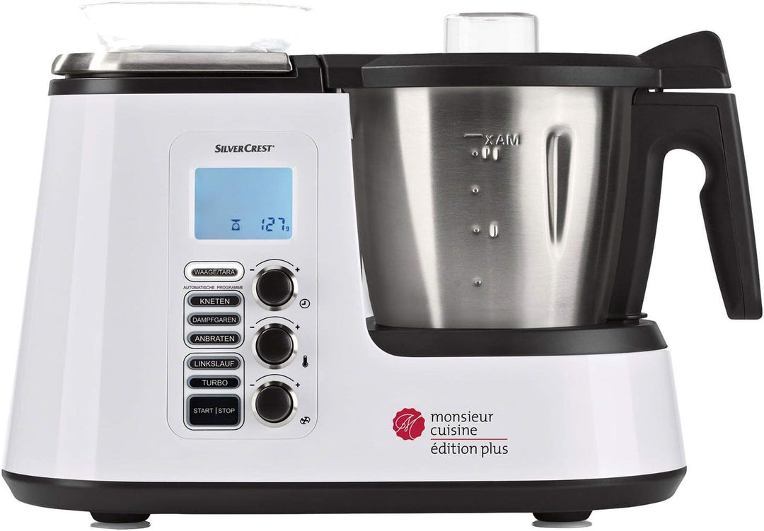 Silvercrest Monsieur Cuisine Edition Plus, multifunktional, waschbar, Schwarz/silberfarben
