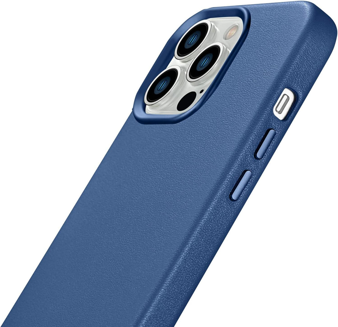 Mobiskin Hülle kompatibel mit Apple iPhone 14 PRO (6,1 Zoll), Handyhülle mit echtem Leder, Case, Sch