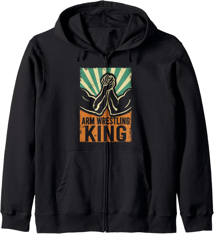 Arm Wrestling King | Cool Power Arm Wrestler League Kapuzenjacke