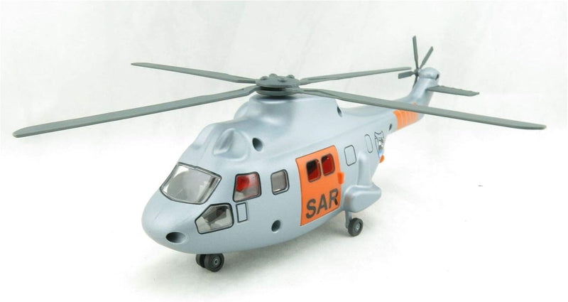 Siku 2527, SAR Transporthubschrauber, 1:50, Metall/Kunststoff, Inkl. Trage und zu rettende Spielzeug