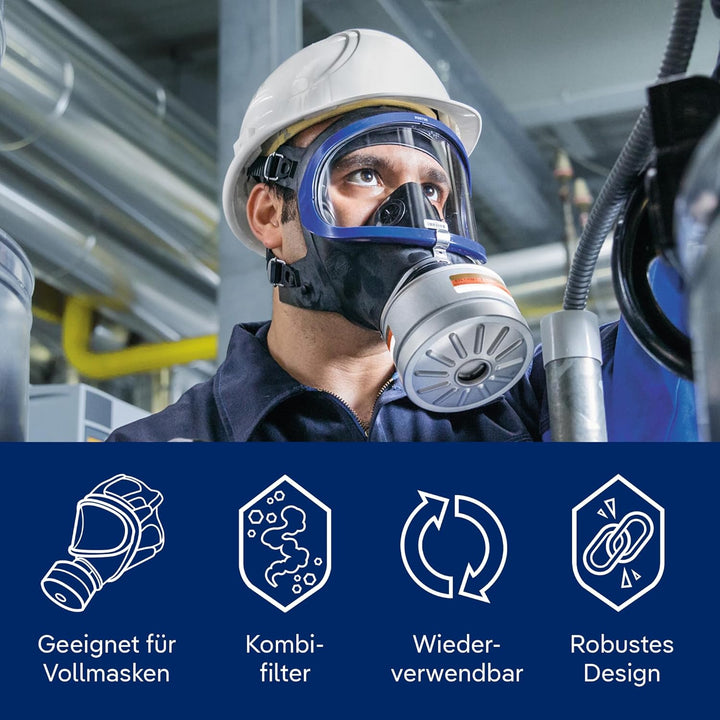 Dräger X-plore Rd40 Kombi-Filter A2 P3 Nuklear für Gase, Dämpfe, Partikel & Radioaktives Jod | 1 STK