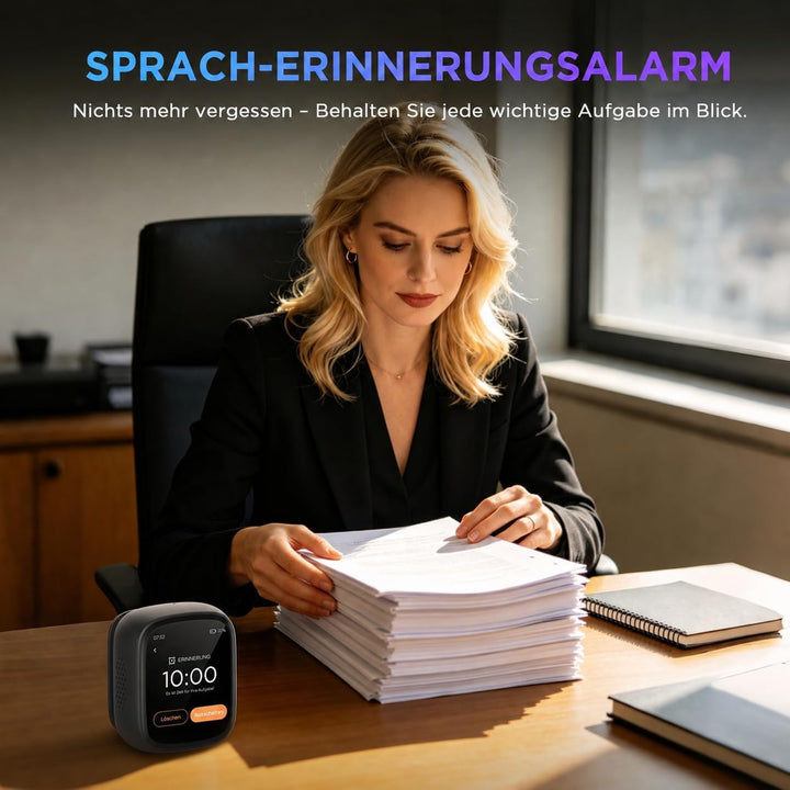 ZNP Z02 KI Sprachübersetzer &amp; Übersetzer Digital Badge, 102 Sprachen Echtzeit‑Übersetzungsgerät, Ein