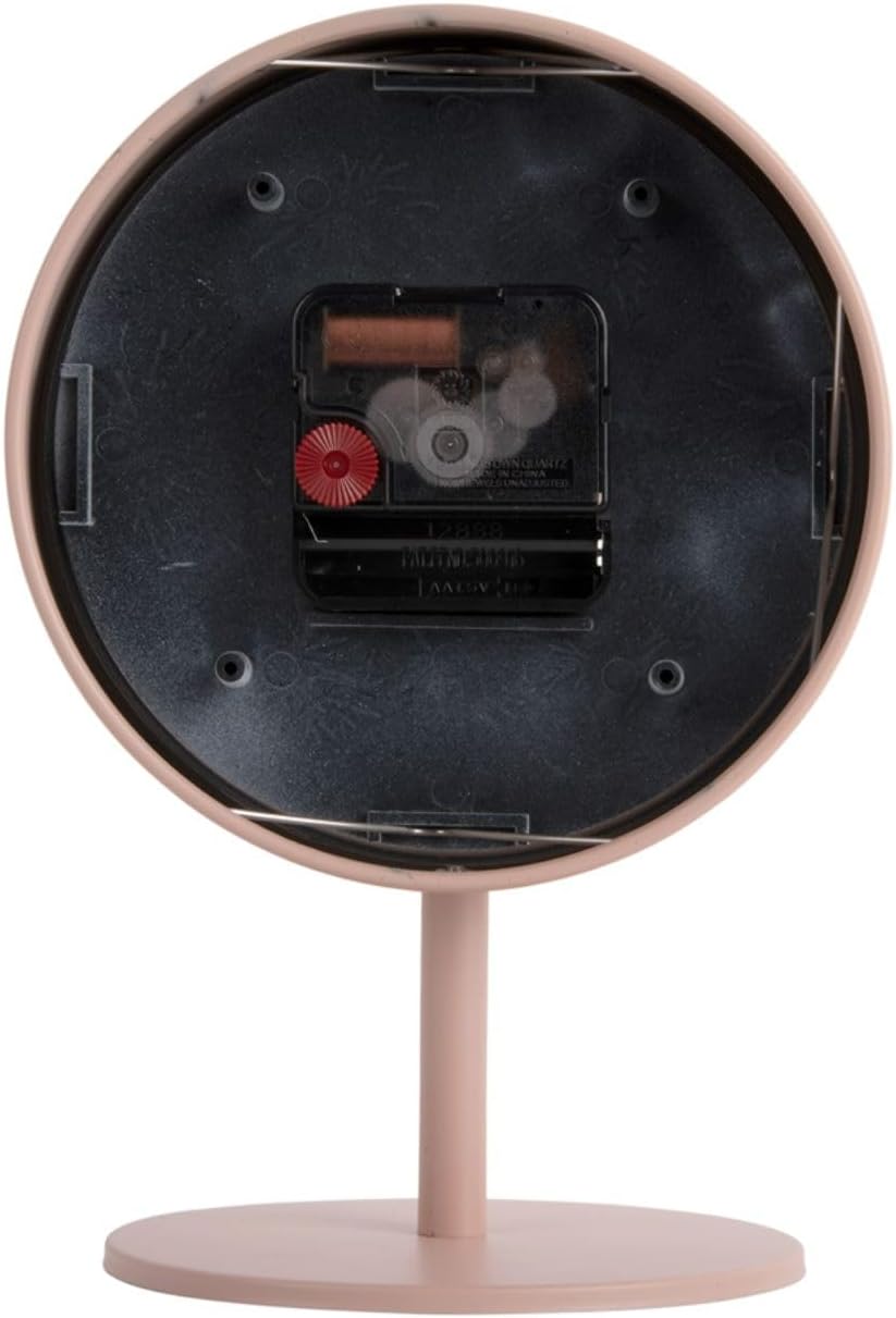 Karlsson [DL] Table Clock Stark Iron matt Faded pink