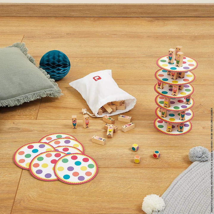 Janod - Acrobat' Geschicklichkeits- und Strategiespiel, Kinderbrettspiel, Konzentration und feinmoto