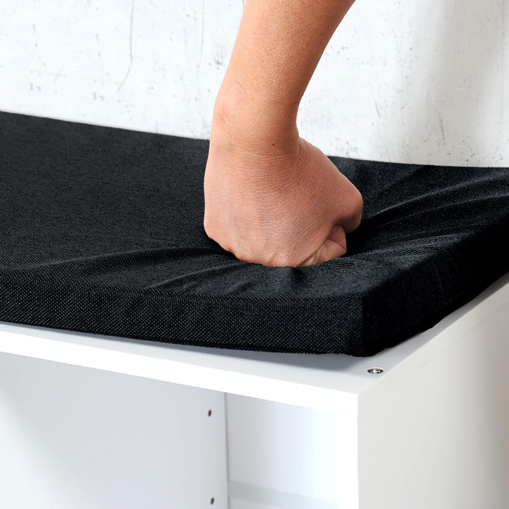 Kesper | Schuhschrank mit Sitzkissen, Material: Faserplatte, Masse: B51,5 x H48 cm x L29,5 cm, Farbe