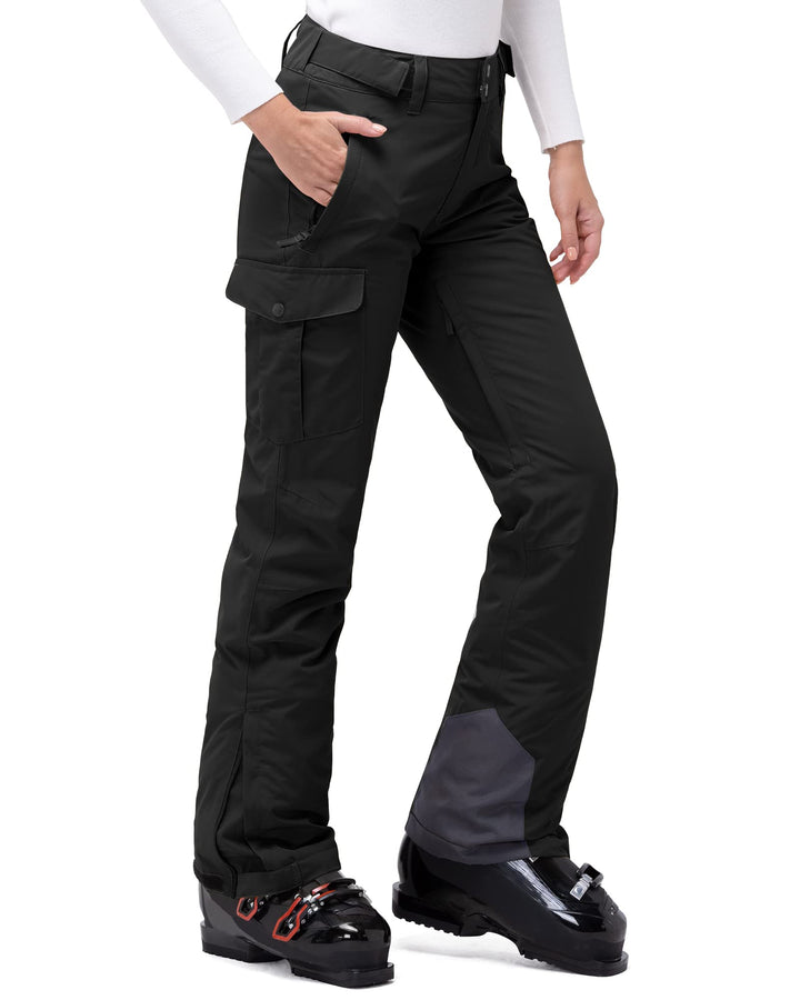 33,000ft Damen Skihose Outdoorhose Wasserdicht Winddichte Softshellhose Warme Gefütterte Thermohose
