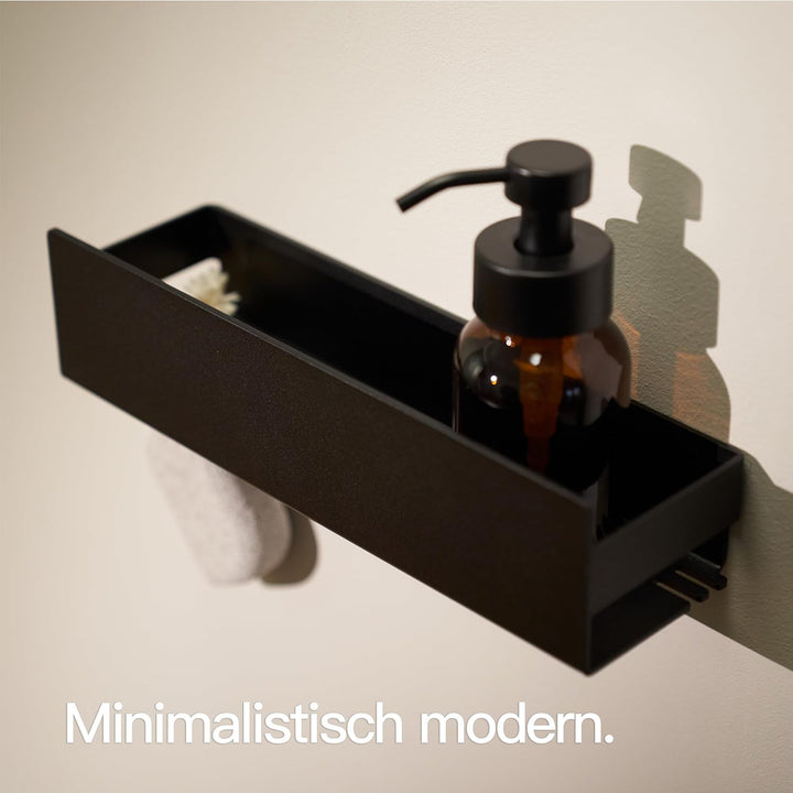 Designfabrik Hamburg Duschablage ohne Bohren | Badezimmer Regal | Badregal | Duschregal ohne Bohren