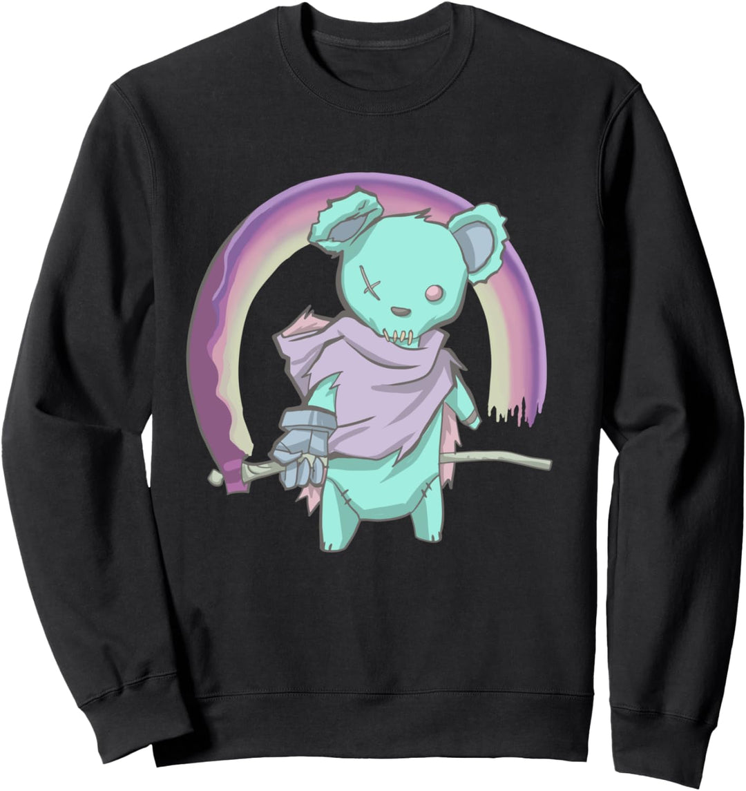 Pastell Goth Wizard Teddybär Kawaii Sweatshirt