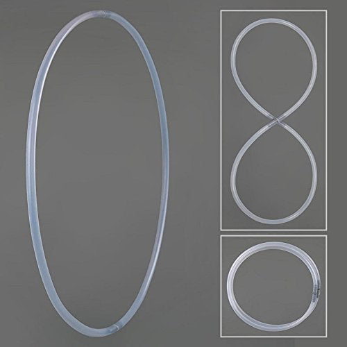 Faltbarer Hula Hoop Rohling, PP (Polypropylen) 19mm, Ø85/90/95/100cm durchsichtig Ø85cm, durchsichti