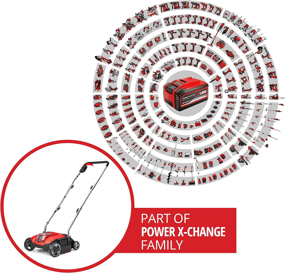 Einhell Akku-Vertikutierer GC-SC 18/28 Li-Solo Power X-Change (Li-Ion, 18 V, bürstenloser Elektromot
