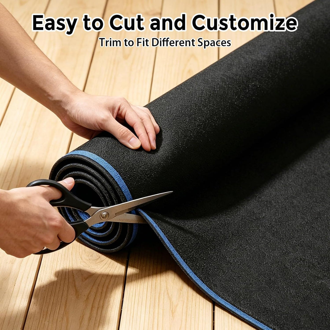 Dartmatte mit Oche Markierung 260 x 60 cm, rutschfeste Dart Teppich Matte | mit Abwurflinie, Gummi U