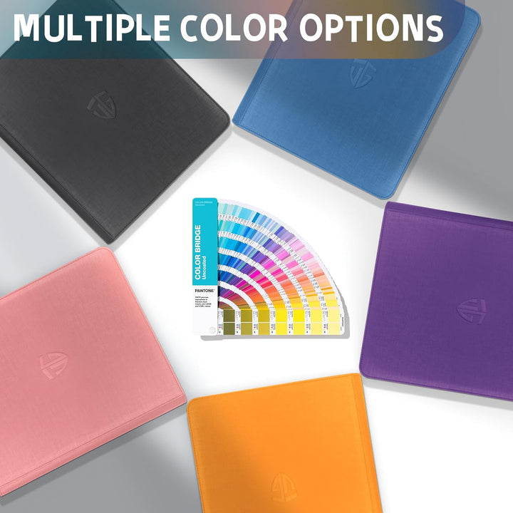 TCGUARD Toploader Sammelkarten Album für 216 Toploader, 9 Fächer Toploader Binder mit Hüllen für 3"x