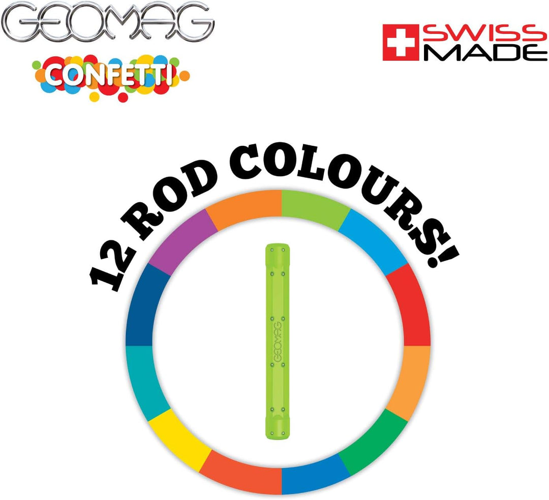 Geomag, Classic Confetti, 353, Magnetkonstruktionen und Lernspiele, Konstruktionsspielzeug, 3 Jahre
