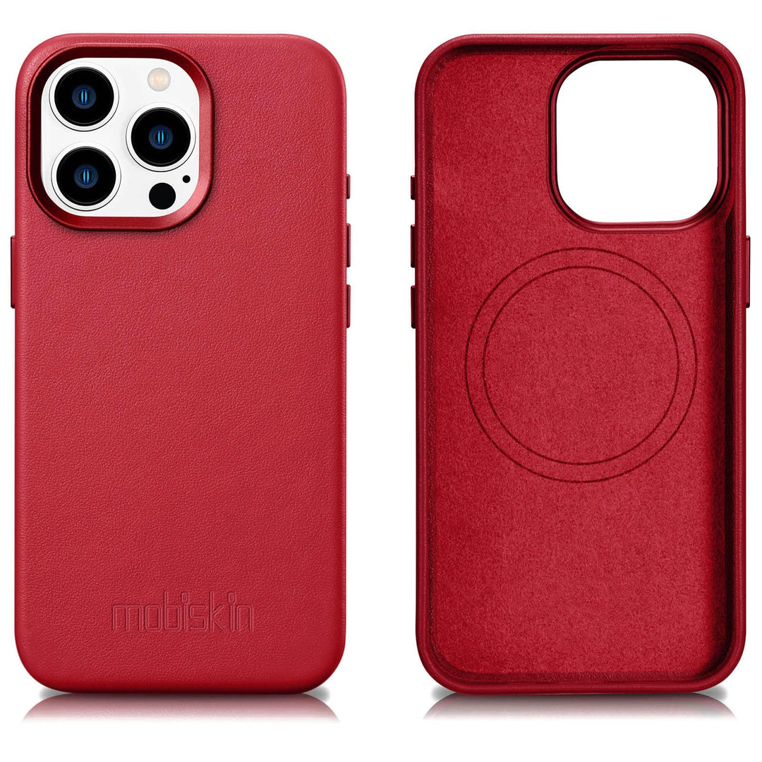 Mobiskin Hülle passend für iPhone 15 PRO MAX (6,7 Zoll), Handyhülle mit Leder, Case kompatibel mit M