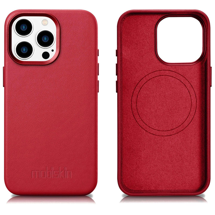 Mobiskin Hülle passend für iPhone 15 PRO MAX (6,7 Zoll), Handyhülle mit Leder, Case kompatibel mit M