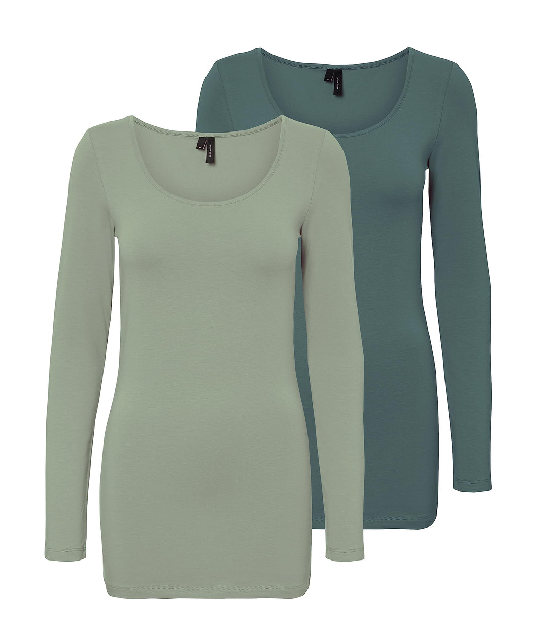VERO MODA Female Top VMMAXI T-Shirt L Grün (1x Desert Sage/ 1x Balsam Green), L Grün (1x Desert Sage