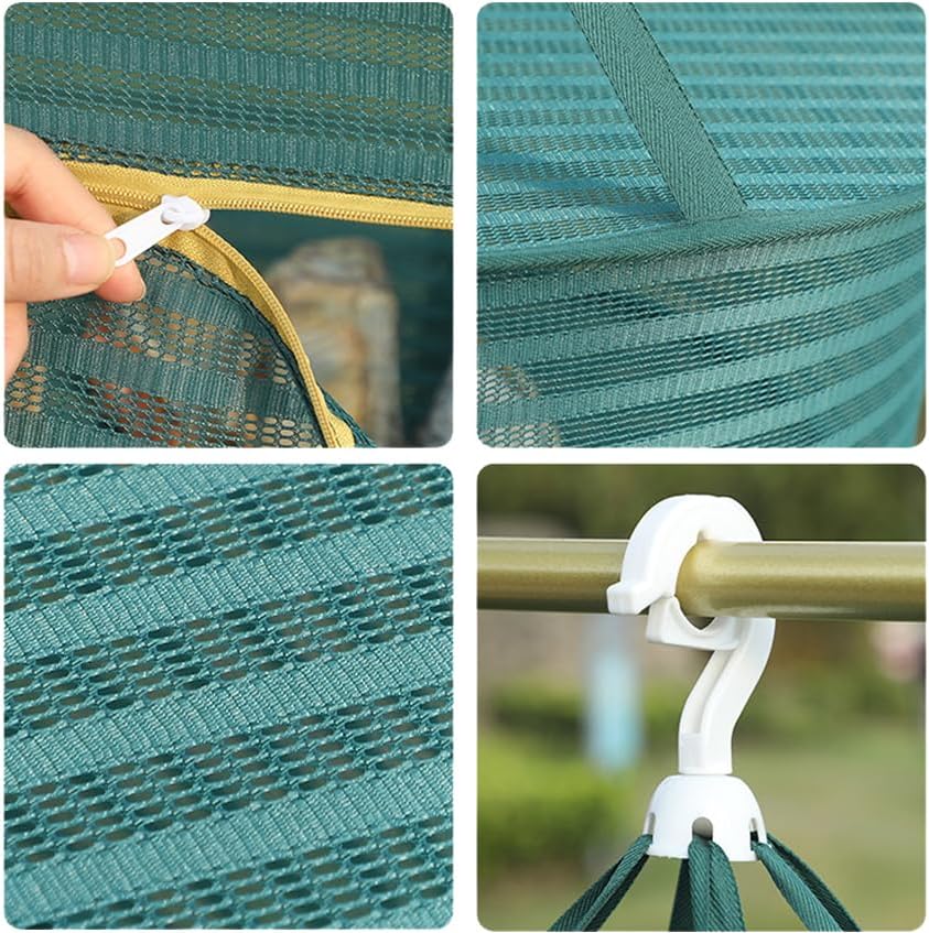 Trockennetz,Drying Rack Trockennetz, Hängend mit Haken Netzgestell zum Mesh Trockennetz für KräUter,