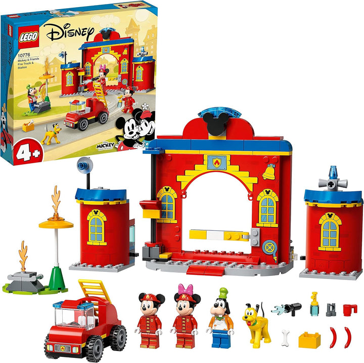LEGO 10776 Mickey and Friends Mickys Feuerwehrstation und Feuerwehrauto Einzelbett