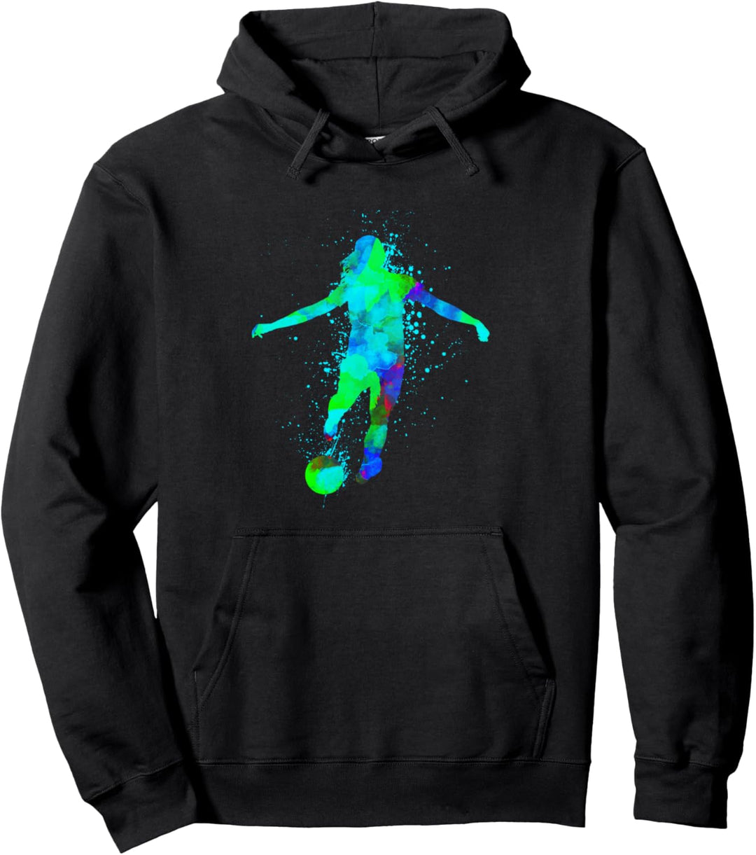 Batik design Frauenfussball oder Fussball Pullover Hoodie